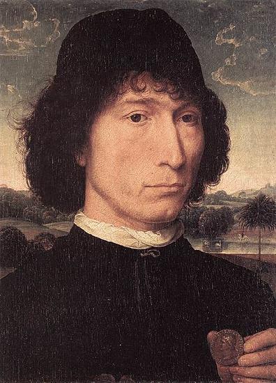 Hans Memling Portrait of a Man with a Roman Coin china oil painting image